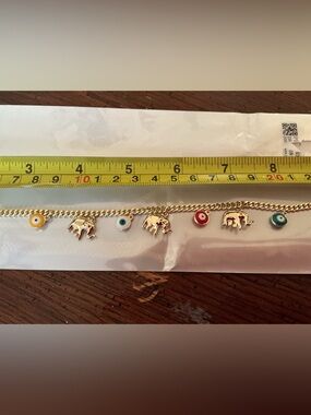 Fashion Jewelry Gold Charm Bracelet with Yellow, Blue, Red, Green, White Accents